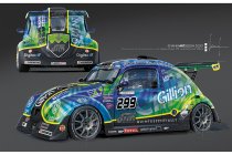 Een goud-groene livery voor de VW Fun Cup n°299 ‘DRM-Gillion’