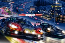 Het feest en een duel Ferrari-Porsche op de tweede verzamelaffiche