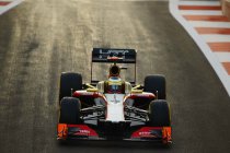 De HRT Formule 1 bolides terug naar de racepiste