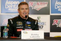 NASCAR-kampioen Bobby Labonte aan de start in Brands Hatch