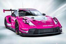 De Porsche 911 GT3 R van de Iron Dames.