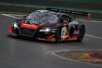 24H Spa: Audi en Ferrari snelst op verregende testdag