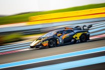 Paul Ricard: Renaud Kuppens, Serge Doms en Nigel Bailly op het podium in race 2 van de Lamborghini Super Trofeo