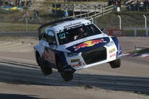 Enzo Ide met Audi en EKS in Euro RX