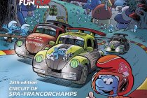 De Smurfen op de affiche van de 25ste Hankook 25 Hours Fun Cup