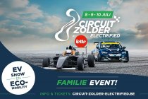 Circuit Zolder presenteert op 8, 9 en 10 juli het allereerste volledig elektrische auto- en autosportevenement in België