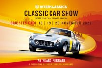 Vrijdag opent de 7e editie van InterClassics Classic Car Show in Brussel Expo.