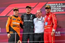 Oostenrijk: Russell wint na clash tussen Verstappen en Norris