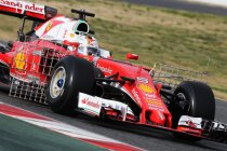 Wintertest Barcelona: Dag 1 - Vettel snelst maar meer kilometers voor Hamilton