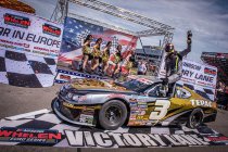 Frederic Gabillon mikt in 2020 op de NASCAR Whelen Euro Series titel