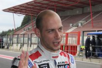 Wolfgang Reip aan de start van de tweede manche van de Renault Sport Trophy