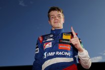 Robert Shwartzman aanwezig tijdens Young Driver Test met Haas