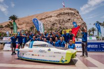 Belgische zonnewagen schrijft geschiedenis en pakt allereerste goud in Carrera Solar Atacama!