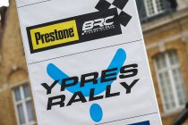 Ypres Rally decor voor tweede manche Prestone MSA British Prestone Championship